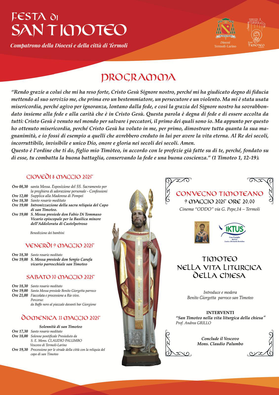 Programma della Festa di San Timoteo - Termoli 2025