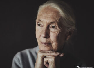 La dottoressa Jane Goodall, fondatrice del Jane Goodall Institute