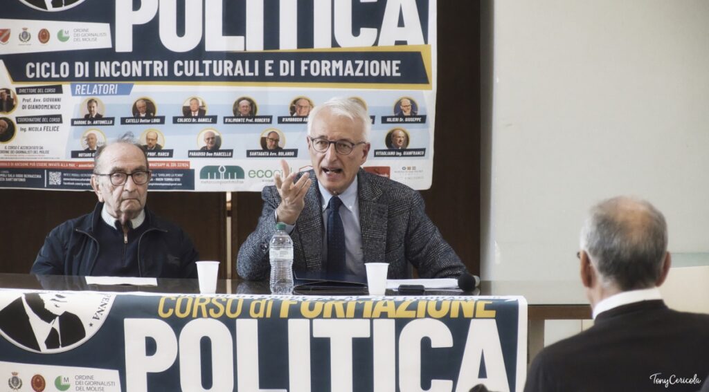 A destra Luigi Catelli, Presidente della Corte di appello di Ancona