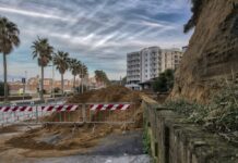 Termoli: cede un costone di arenaria sul lungomare nord