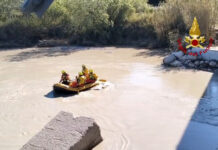Crollo del ponte sul Trigno: in acqua sommozzatori e droni per trovare il disperso Operazioni ricerca disperso fiume Trigno Montenero di Bisaccia