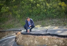 Matteo Salvini sulla frana di Petacciato