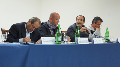 A.Di Pietro, M.Di Concetto (Federbalneari), P.D'Andrea (Fiba) e M.Balante (Sib) A.Di Pietro, M.Di Concetto (Federbalneari), P.D'Andrea (Fiba) e M.Balante (Sib)