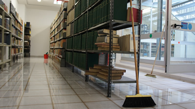 La Biblioteca comunale in c.so F.lli Brigida
