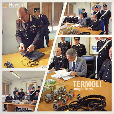 La conferenza stampa presso il comando dei Carabinieri di Termoli