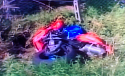 La moto dei rapinatori