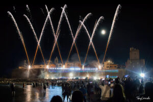 Ferragosto, incendio del castello di Termoli