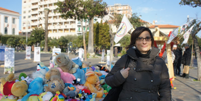 Arianna Bruzzone in Piazza Monumento