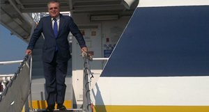 Michele Iorio sul Catamarano TermoliJet
