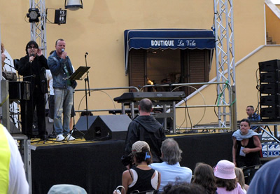 Isole Tremiti: Renato Zero e Gigi D'Alessio (foto Gabrio)