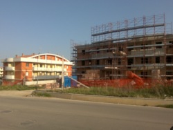 I palazzi in costruzione