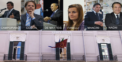 I sei candidati alla Presidenza della Provincia di Campobasso
