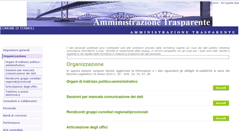 Amministrazione Trasparente del Comune di Termoli