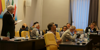 L'intervento di Mottola durante il Consiglio