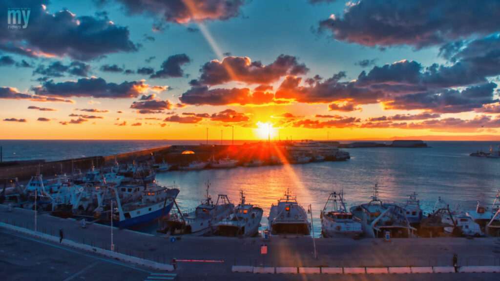 L'alba al porto di Termoli