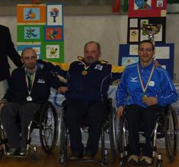 Maurizio durante la premiazione